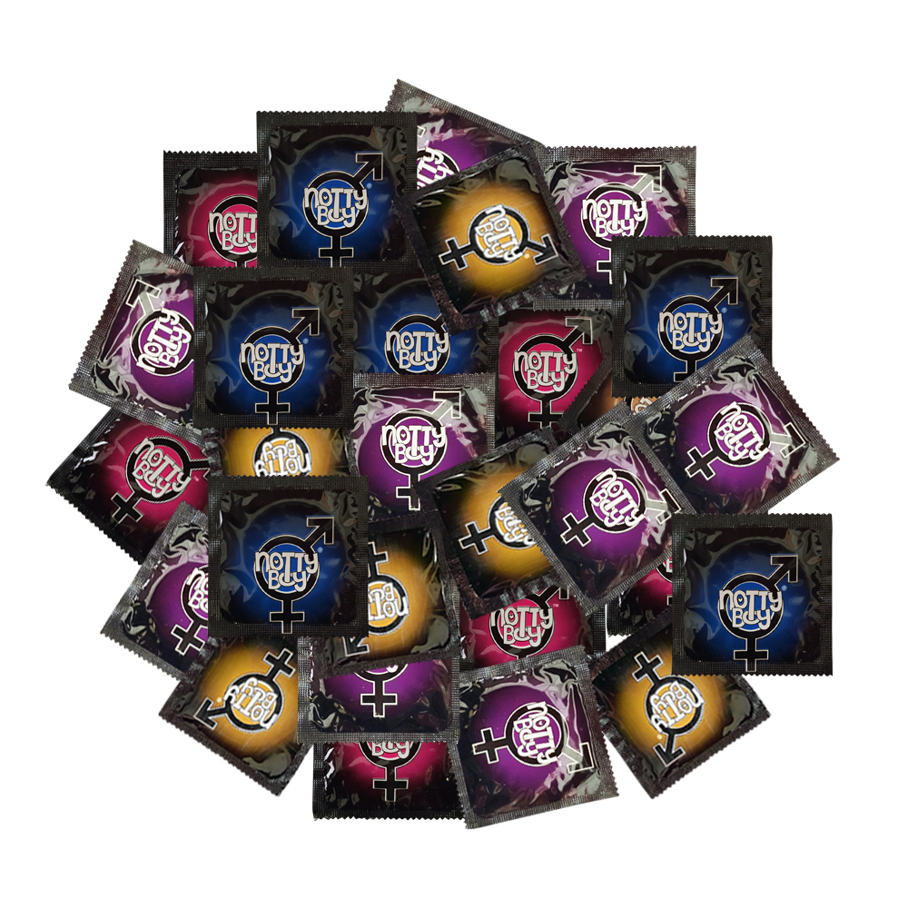 NottyBoy- 1000 Count, Assortment of Over Time, Ribs Dots Delay Contour and Extra Lubricated Safe Condoms NottyBoy- 1000 Count, Assortment of Over Time, Ribs Dots Delay Contour and Extra Lubricated Safe Condoms