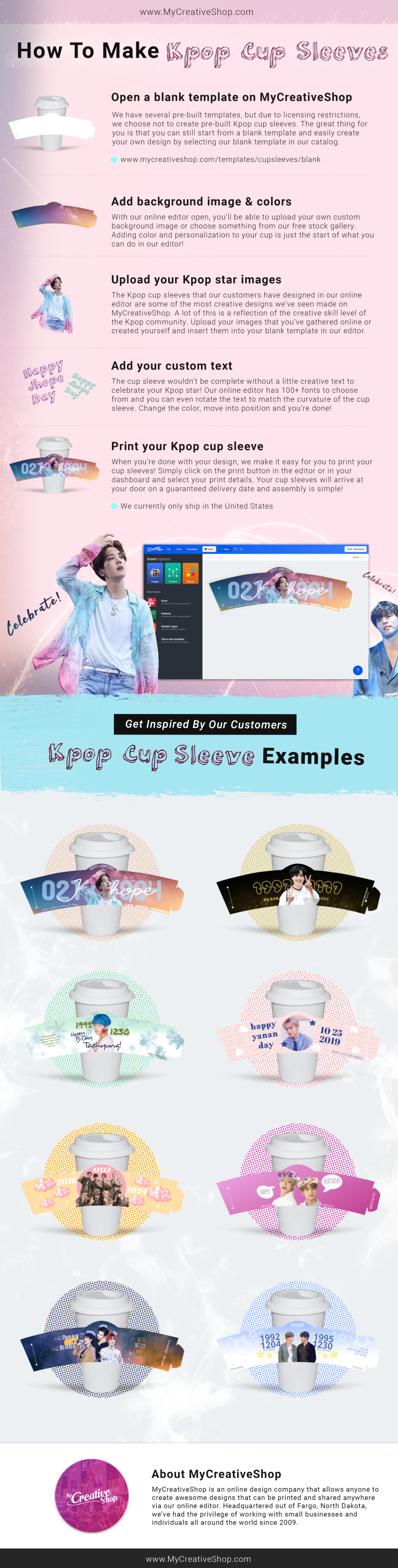 Download How To Make A Kpop Cup Sleeve Print It Mycreativeshop