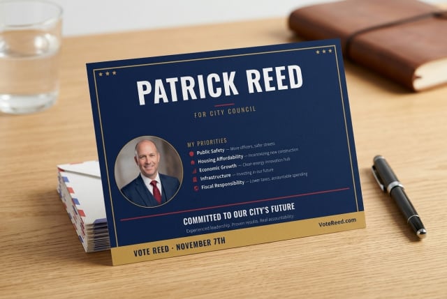 City Council Campaign Postcards