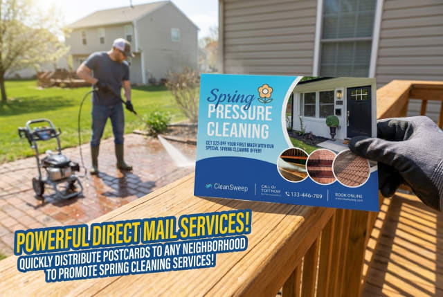 Spring Cleaning Postcards