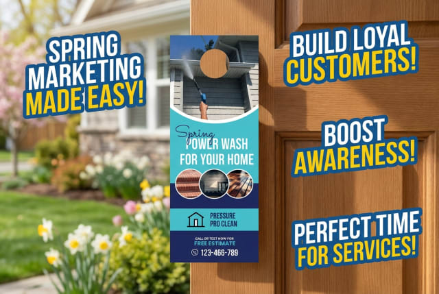 Spring Cleaning Door Hangers