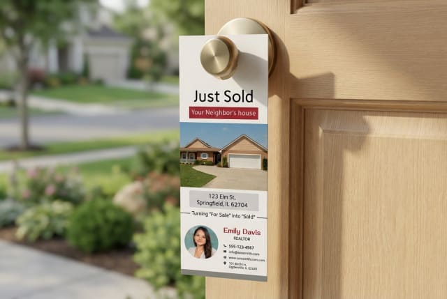 Just Sold Door Hangers