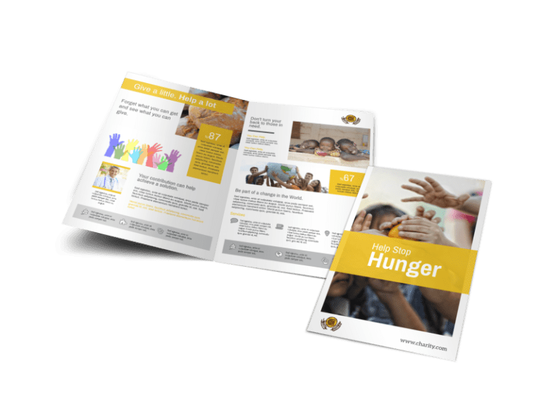 Charity Bi-Fold Brochure Template