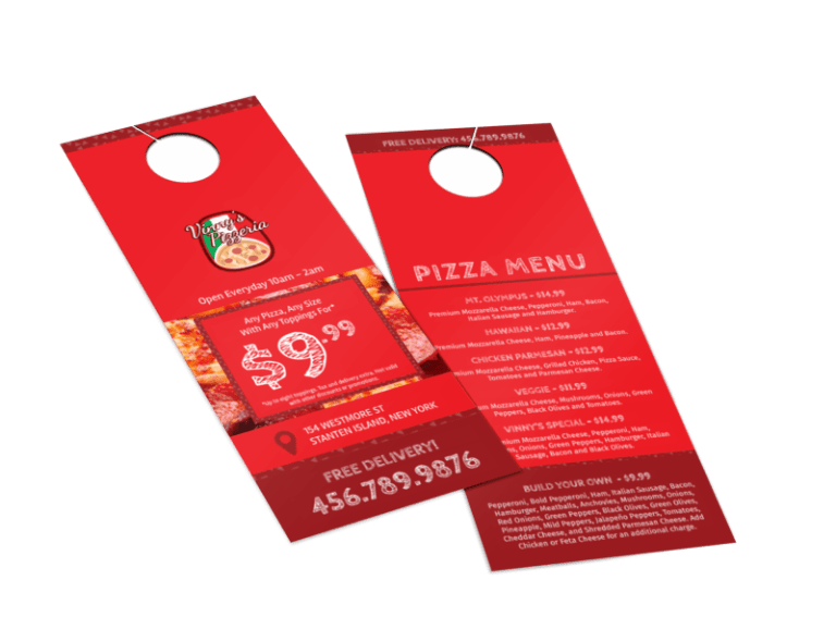 Restaurant Door Hangers