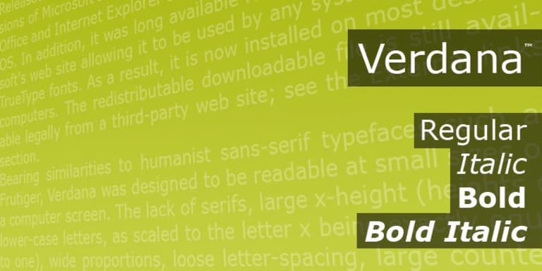 Verdana by Ascender