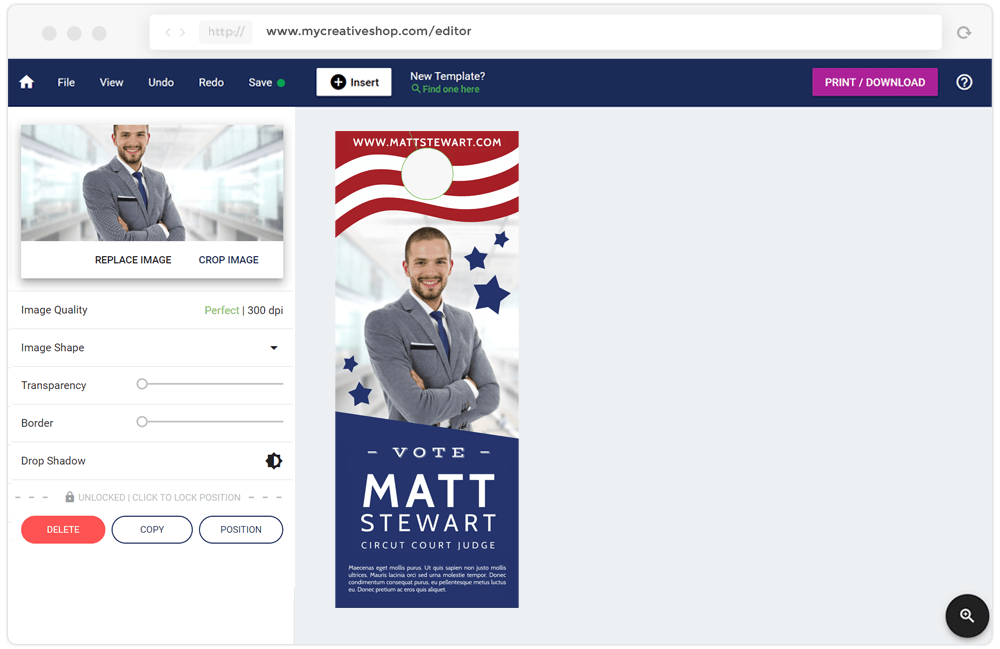 Create Your Own Door Hanger Design With