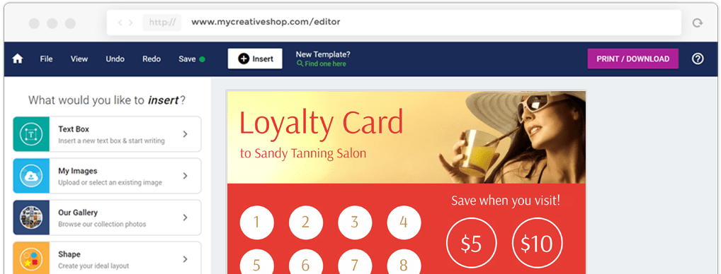 Custom Loyalty Card Hole Punch