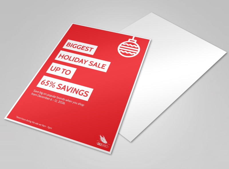 Red Color Sales Flyer