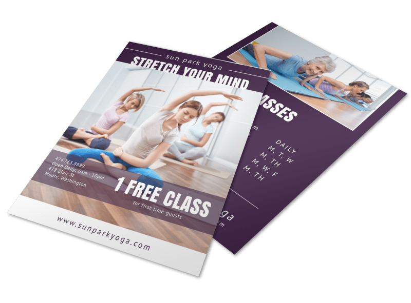 Yoga Class Studio Flyer Template