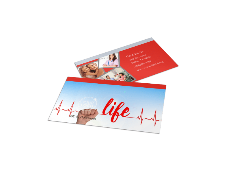 Blood Donation Centers Business Card Template