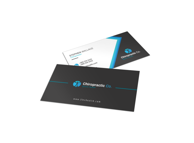 Chiropractor Trade Show Business Card