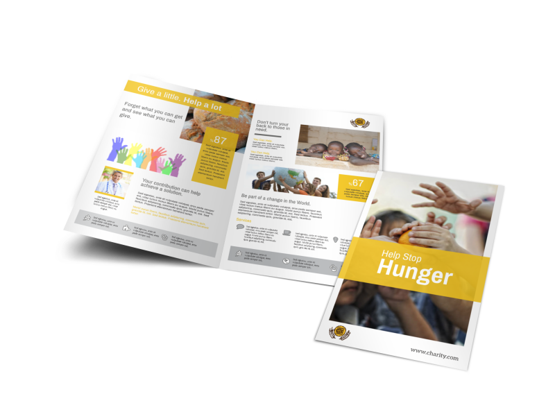 Charity Bi-Fold Brochure Template