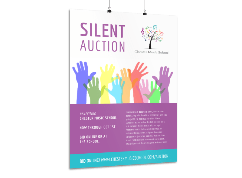 Silent Auction Poster Template