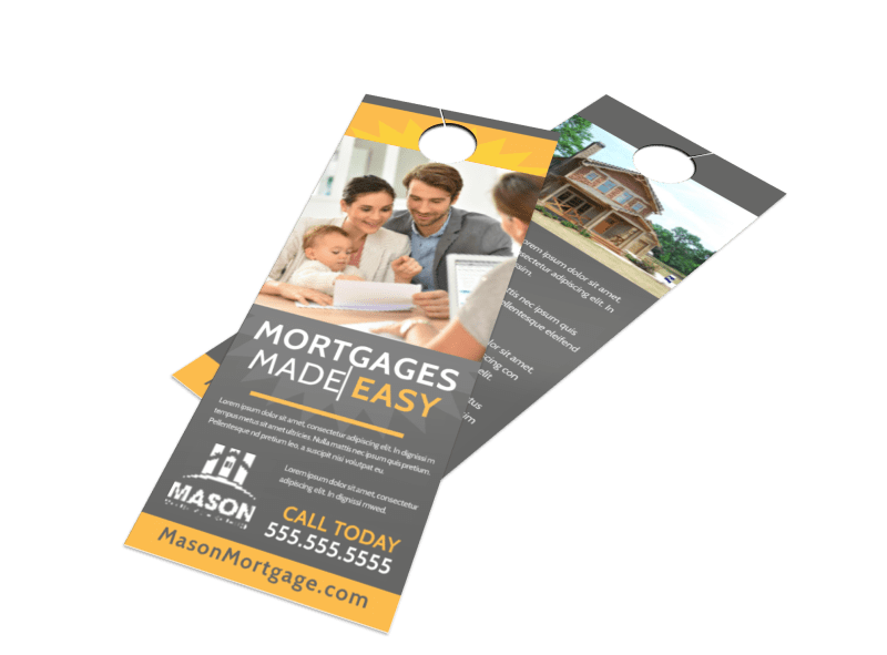 Mortgage Easy Door Hanger Template