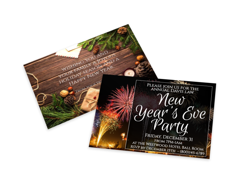 New Year's Eve Party Invitation Card Template 1