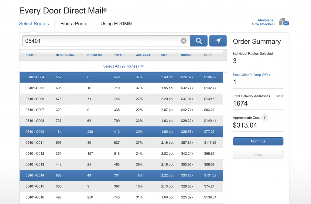 EDDM Chart