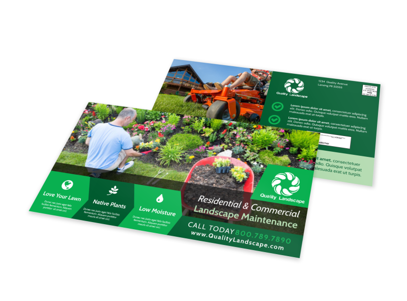 Landscape Maintenance EDDM Postcard Template