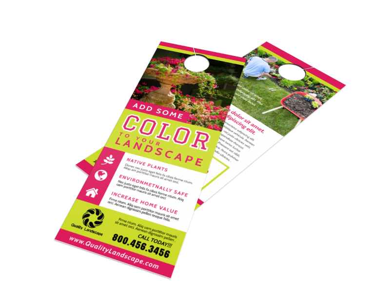 Landscaping Door Hanger Template 4h8ze18cxdx