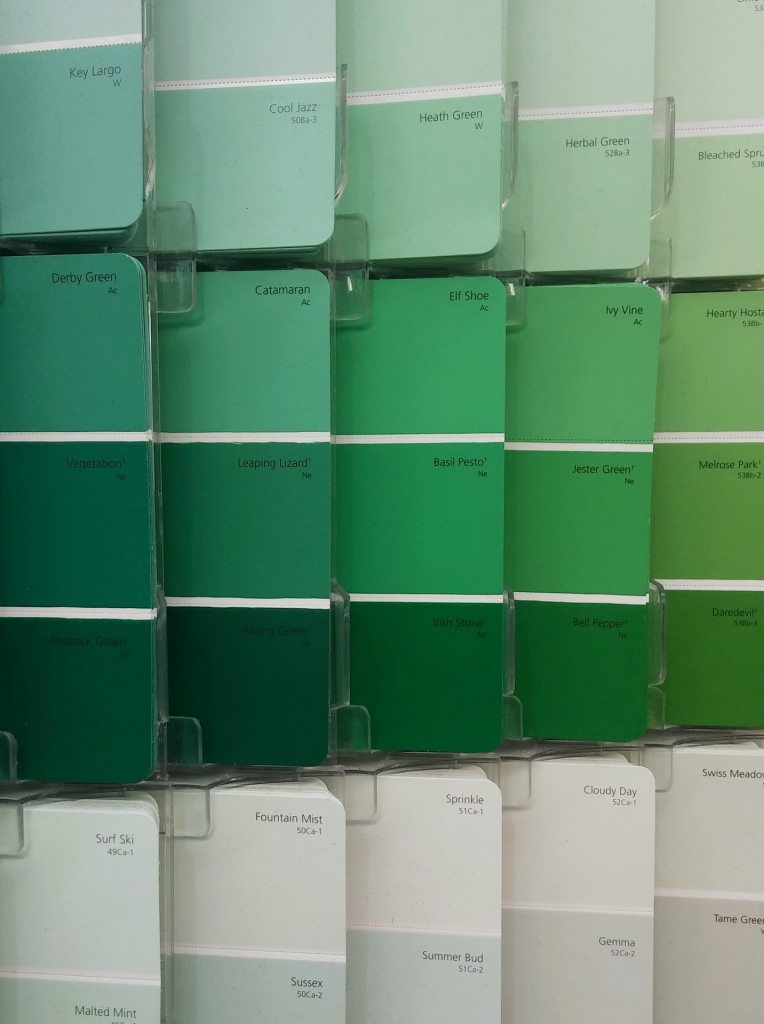 Neutral Green Paint Swatches