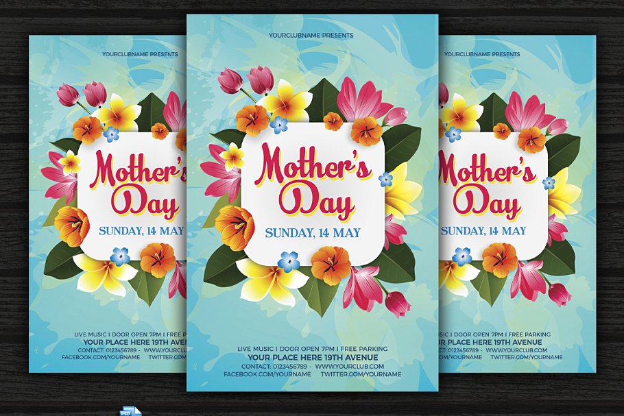 Mother's Day Tropical Design