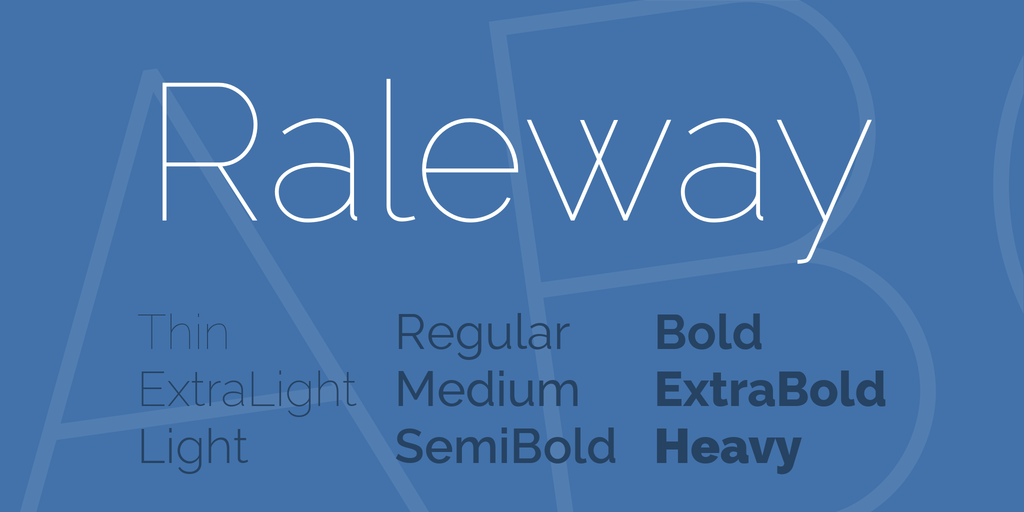 Raleway by The League of Moveable Type