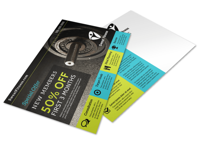 Fitness Special Offer Postcard Template ws2mk2i0a5