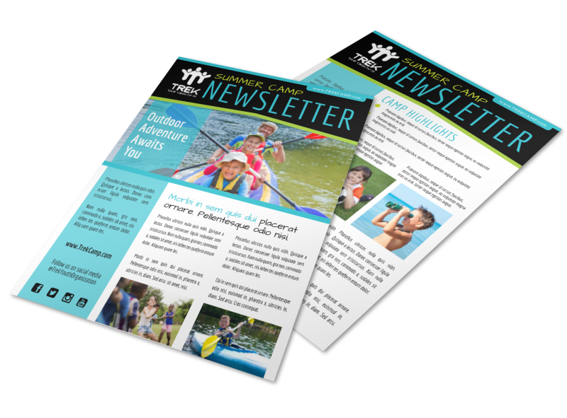 Nonprofit Adventure Newsletter Template