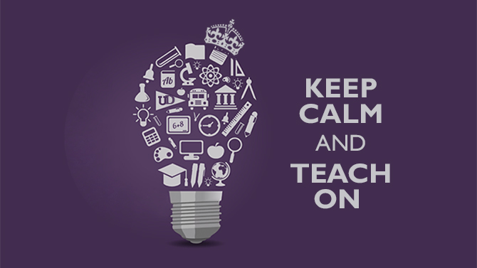 Keep Calm and Teach On Image