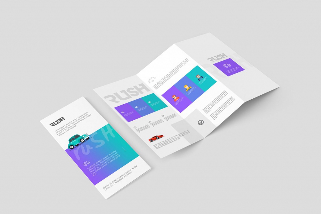 A4 Z-Fold Brochure Mock-Up by ToaSin Studio