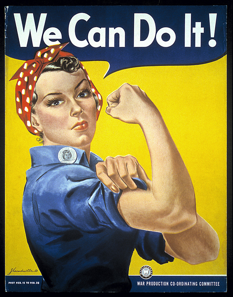 Poster.  "We Can Do It!" or Rosie, the Riveter.  1985.0851.05.