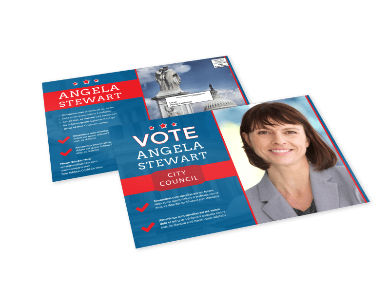 Vote Campaign EDDM Postcard Template