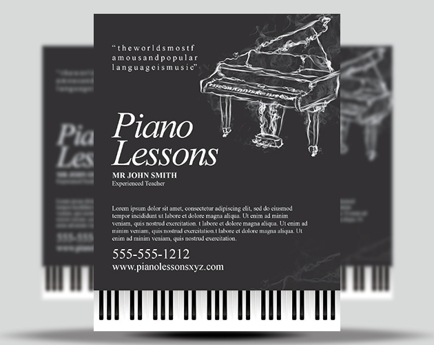 Black and White Flyer