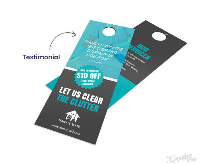 Testimonial Door Hanger