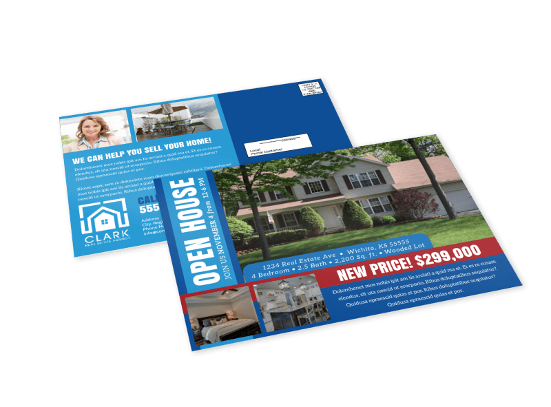 Classic Open House EDDM Postcard Template