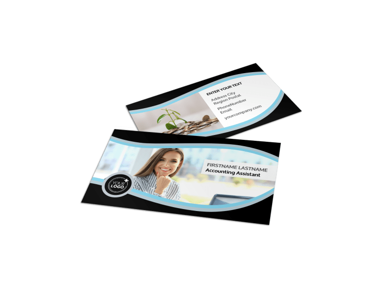 Accounting & Tax Services Business Card Template