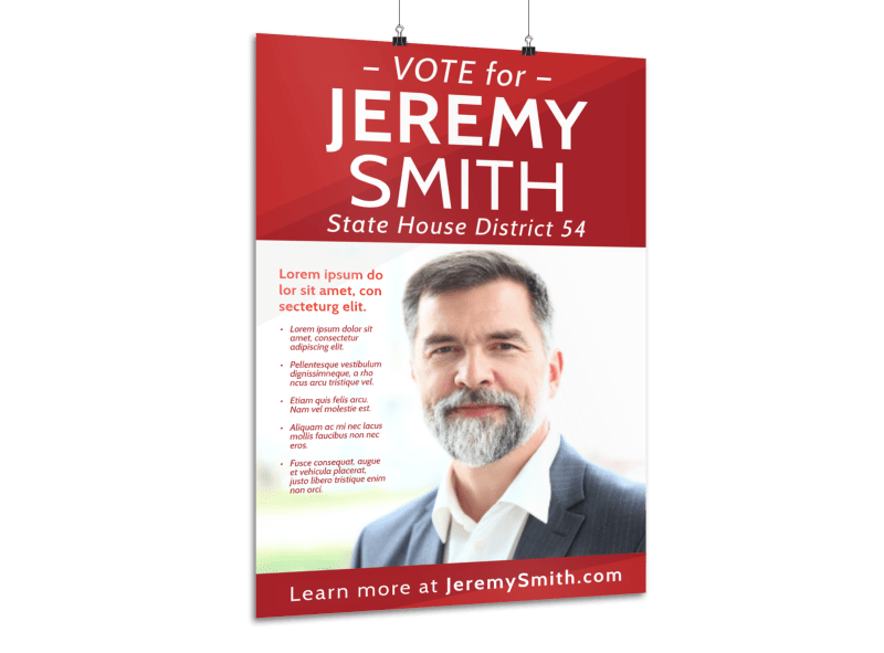 Campaign Vote Poster Template