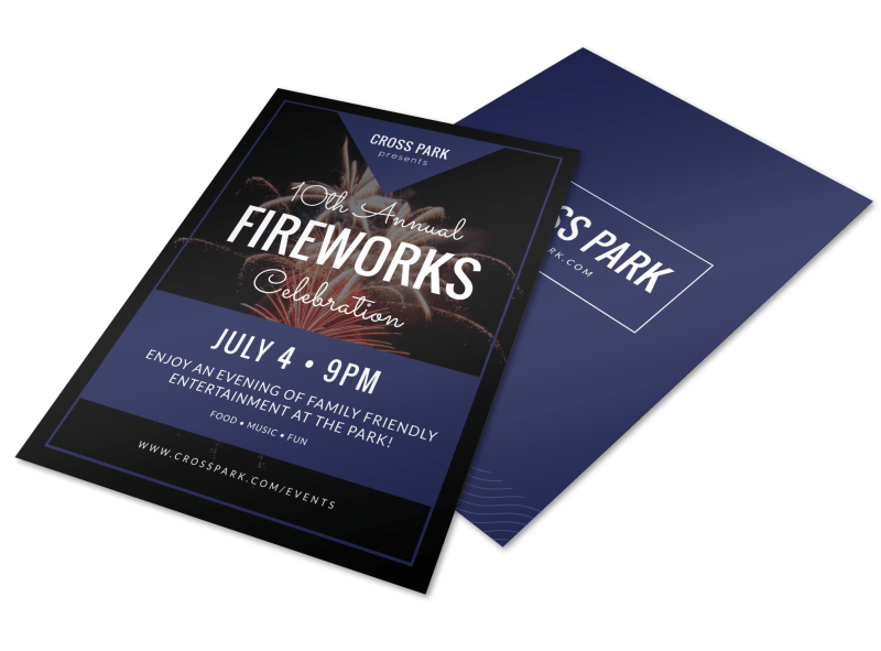 4th Of July Text Flyer