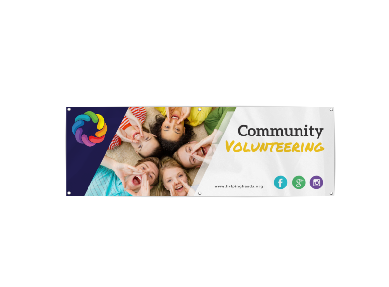 Community Volunteering Banner Template