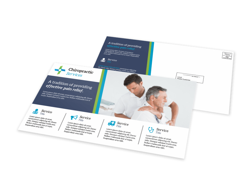 Chiropractic EDDM Postcard Template