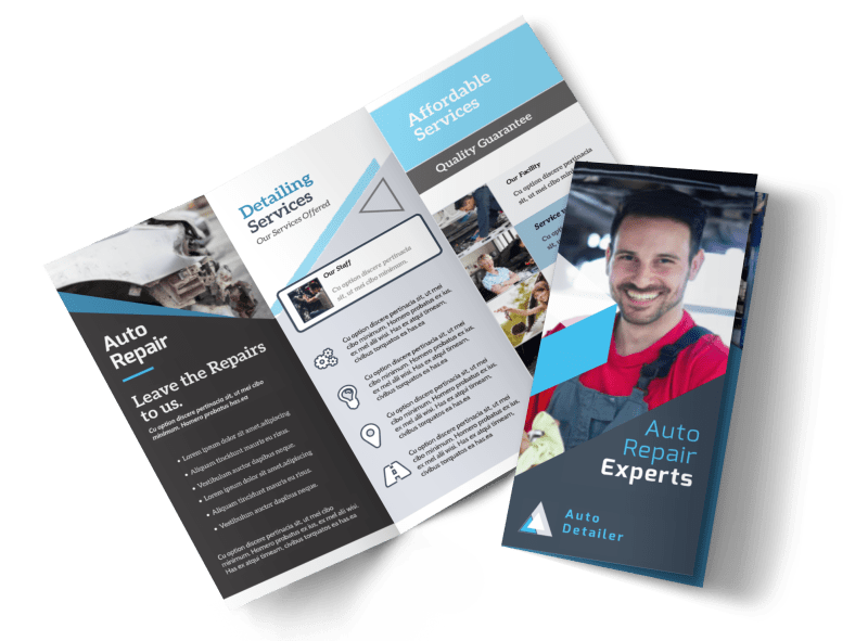 Auto Repair Brochure Template