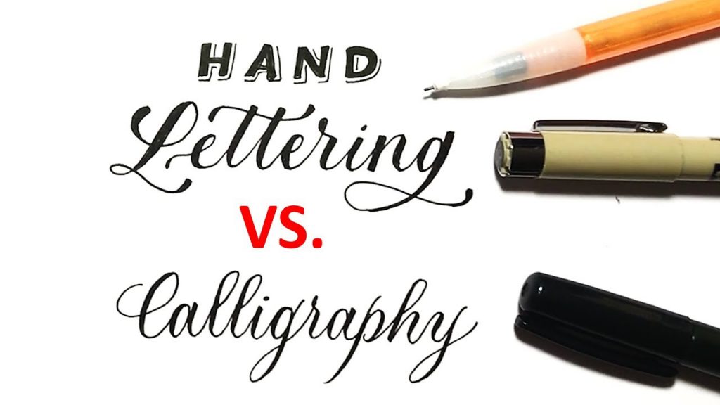 Hand Lettering vs Calligraphy Image