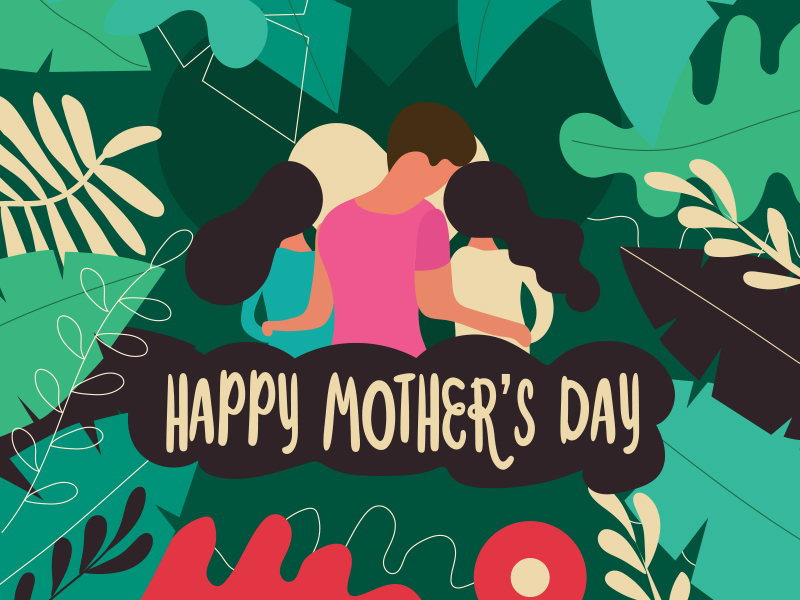 Happy Mother's Day Illustration