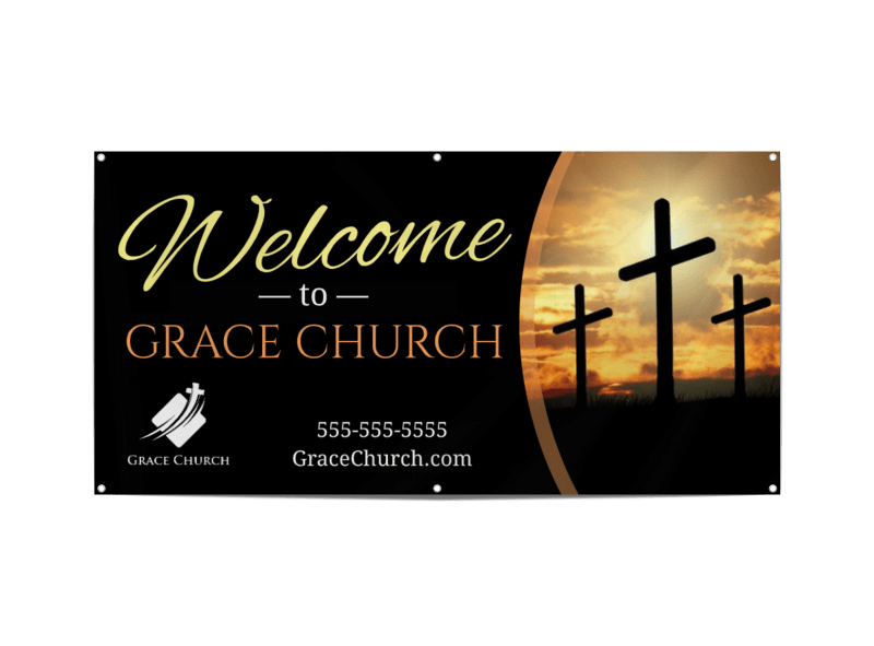 Church Welcome Banner Template fhobgpvuht