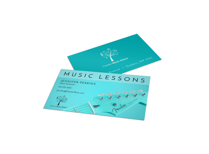 Music Lessons Business Card