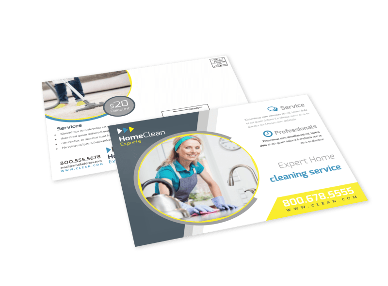 House Cleaning EDDM Postcard Template