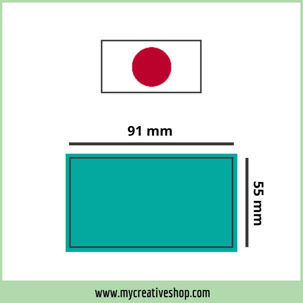 Japan Business Card Size Graphic