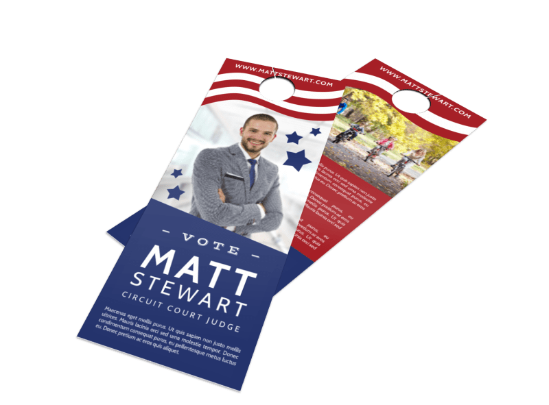 Campaign Vote Door Hanger Template