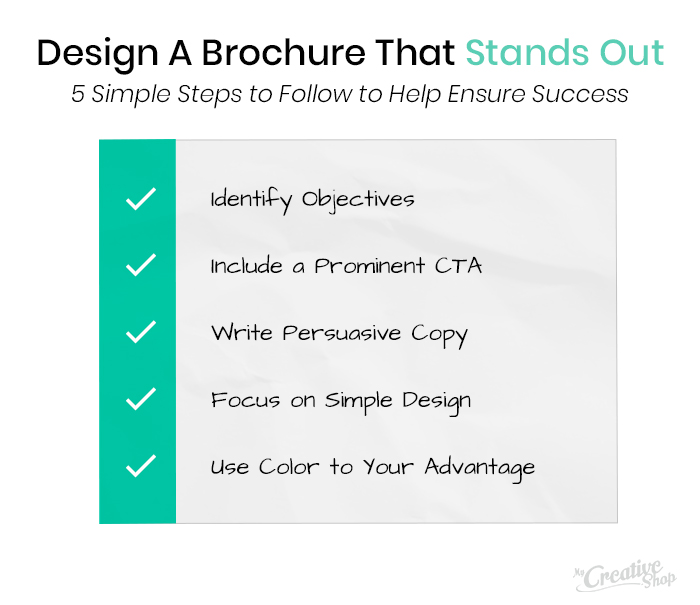 steps to designing a brochure