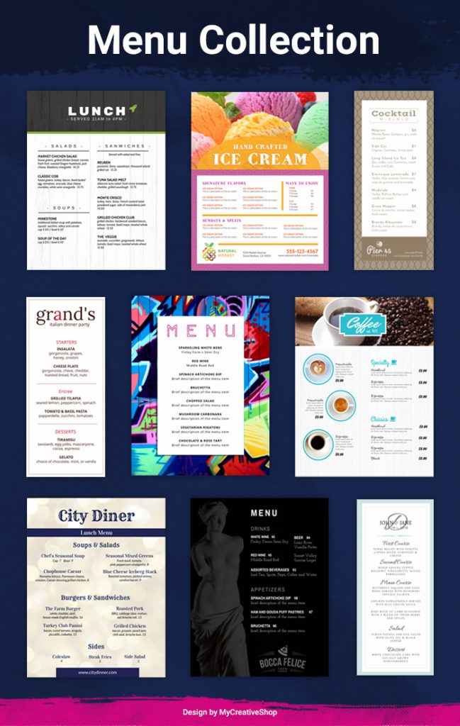 Menu Designs