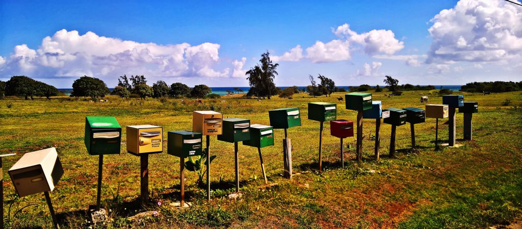 Caribbean mailboxes